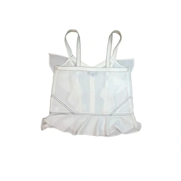 REVOLVE 1 State White Ruffle Camisole | White  and Black | Size XS - Picture 4 of 6